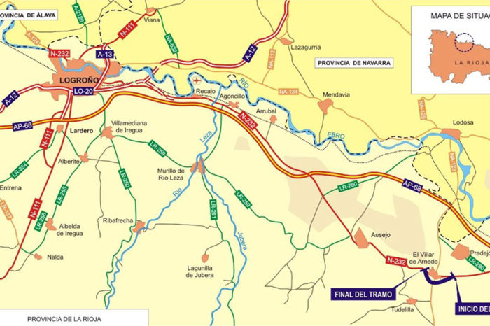 Fomento formaliza el contrato del proyecto de la variante de El Villar de Arnedo en la N-232