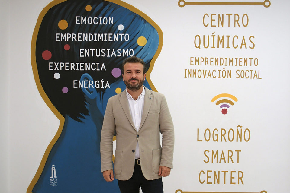 Manuel Peiró, en el Centro de Emprendimiento de Logroño. / NR