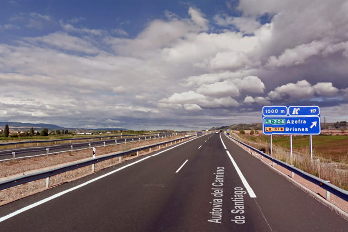 Arde parte de un camión en la A-12 en Hormilleja