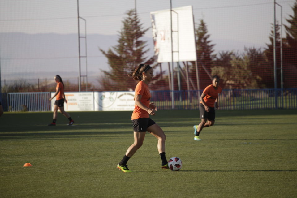 La jugadora argentina Santana se reincorpora hoy al trabajo con el grupo. / Ingrid