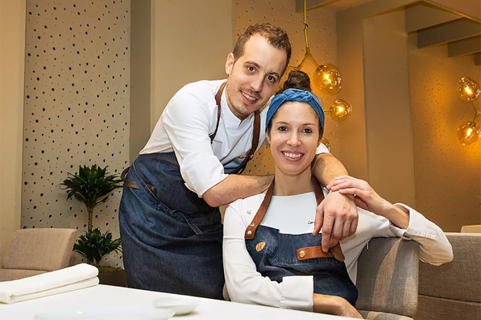 Iñaki Murúa y Carolina Sánchez. / web del restaurante Ikaro