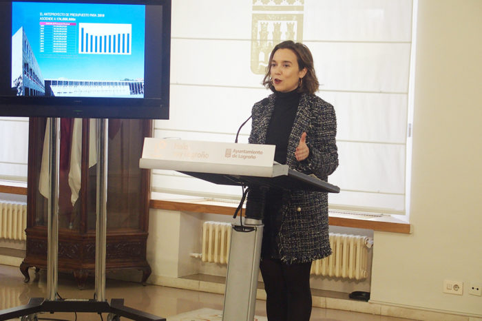 El presupuesto de Logroño para 2019 ascenderá a 174 millones, un 1,56 por ciento más