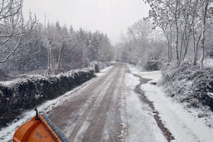 Llega nieve a la sierra riojana