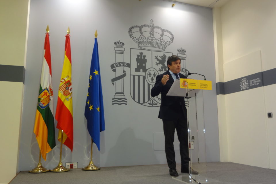 El delegado del Gobierno, José Ignacio Pérez, en rueda de prensa este martes. / NR