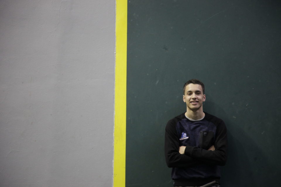 Javier Zabala, el pasado miércoles en el Adarraga. / CLARA LARREA