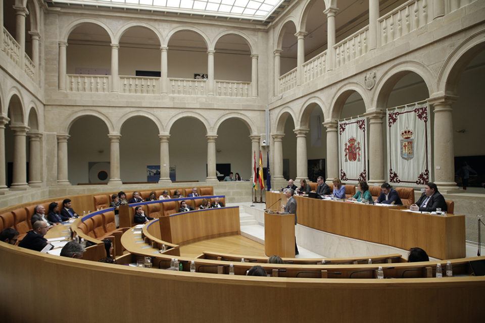 Pleno del Parlamento de La Rioja, en una imagen de archivo. / Clara Larrea