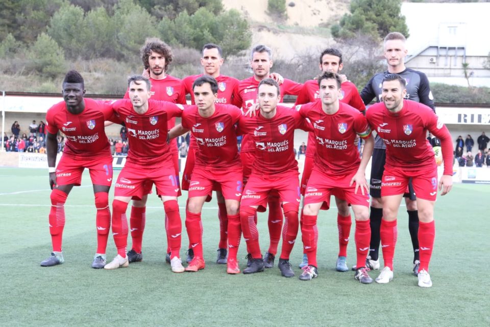 Once del Calahorra que logró un triunfo vital en Merkatondoa. / CD CALAHORRA
