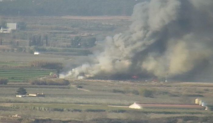 Arde una explotación avícola en Alfaro