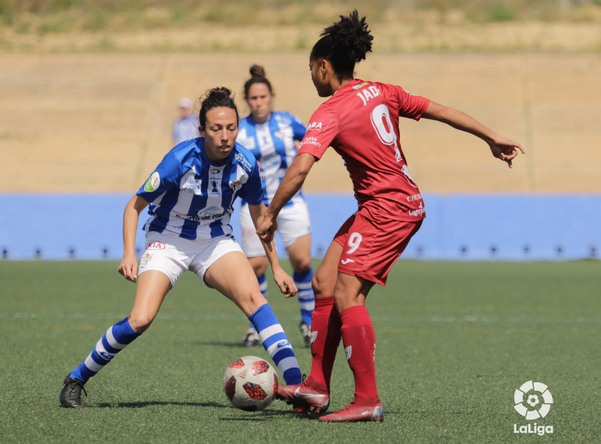 Jade Boho, en acción ante el Huelva. / LaLiga