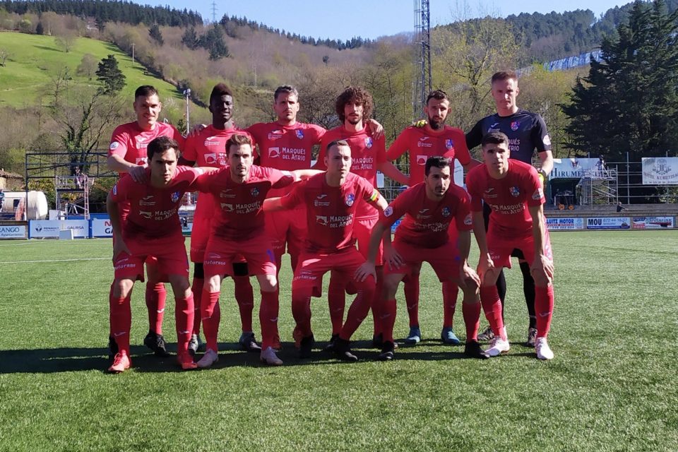 Once del Calahorra que se impuso el sábado en Tabira. / CD CALAHORRA