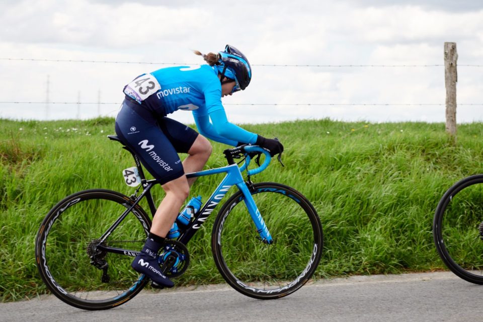 Shleya Gutiérrez, durante la fuga belga. / VELOFOCUS