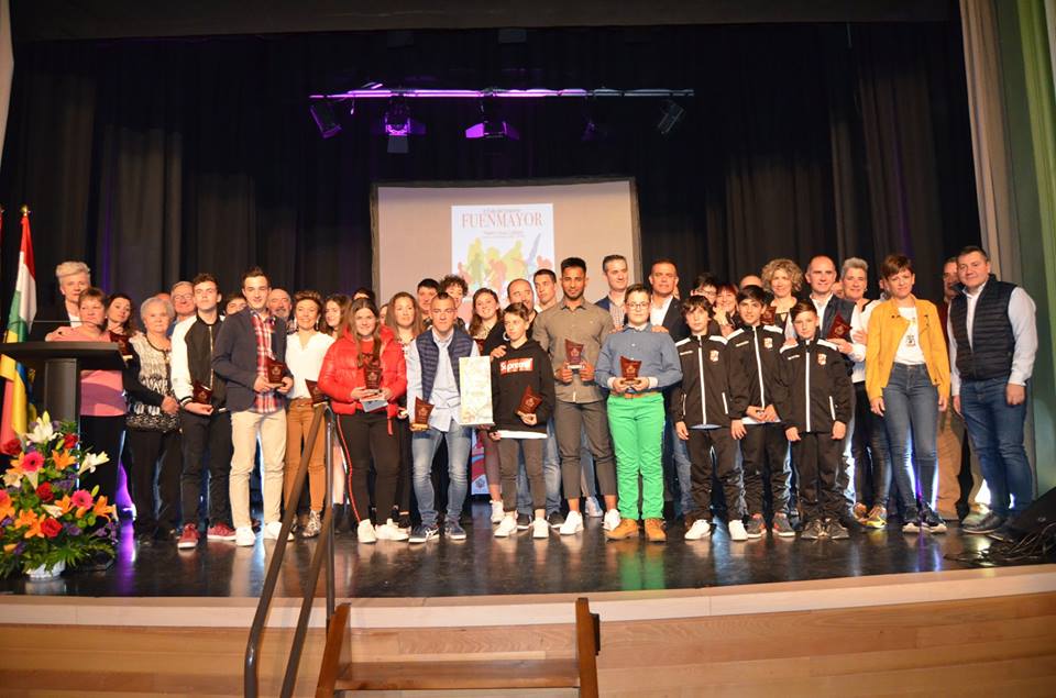 Imagen de los premiados en la II Gala del Deporte.