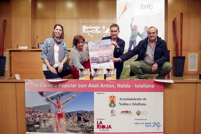 Corriendo con Abel Antón en Nalda-Islallana el 4 de mayo