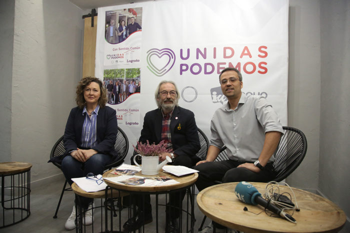 Unidas Podemos propone en Logroño movilidad peatonal y una empresa de energía