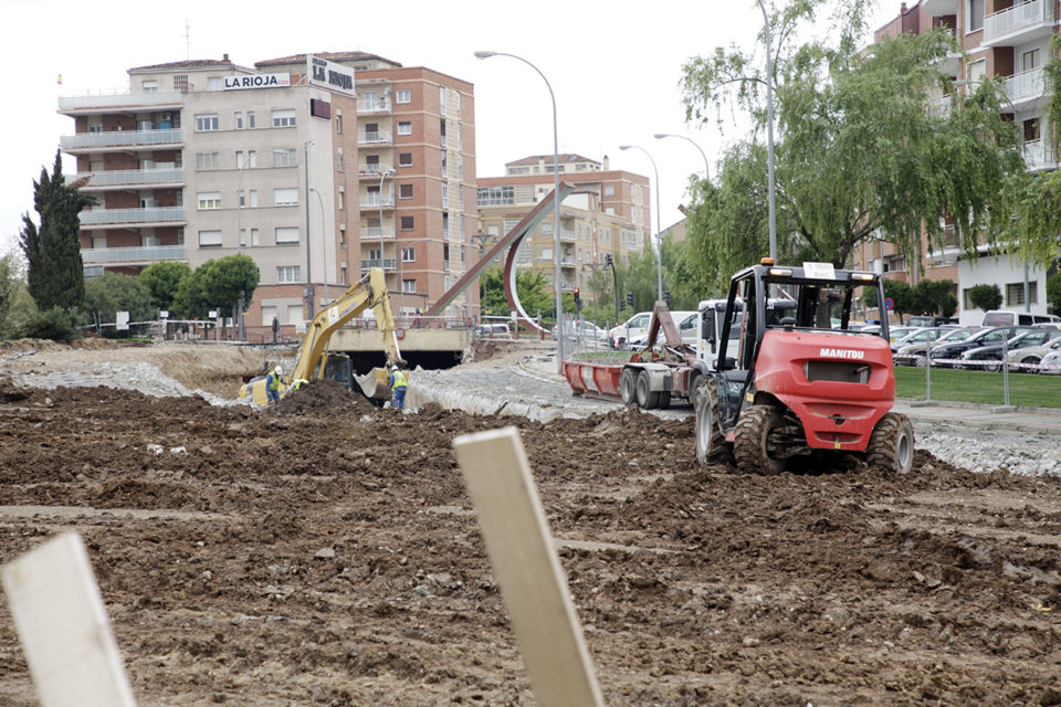 Obras del derribo del túnel de Duques de Nájera. / Darío Uruñuela