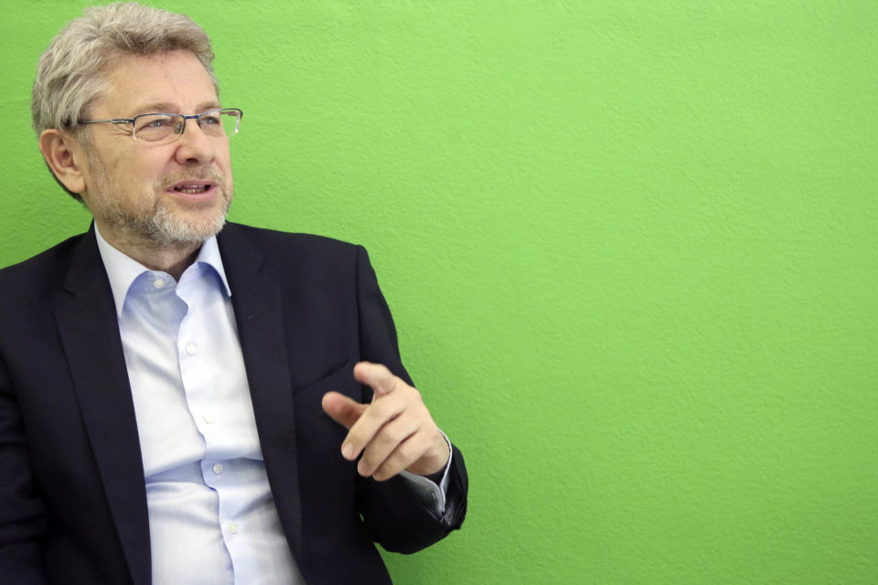 Julio Revuelta, candidato regionalista a la Presidencia del Gobierno riojano. / Clara Larrea