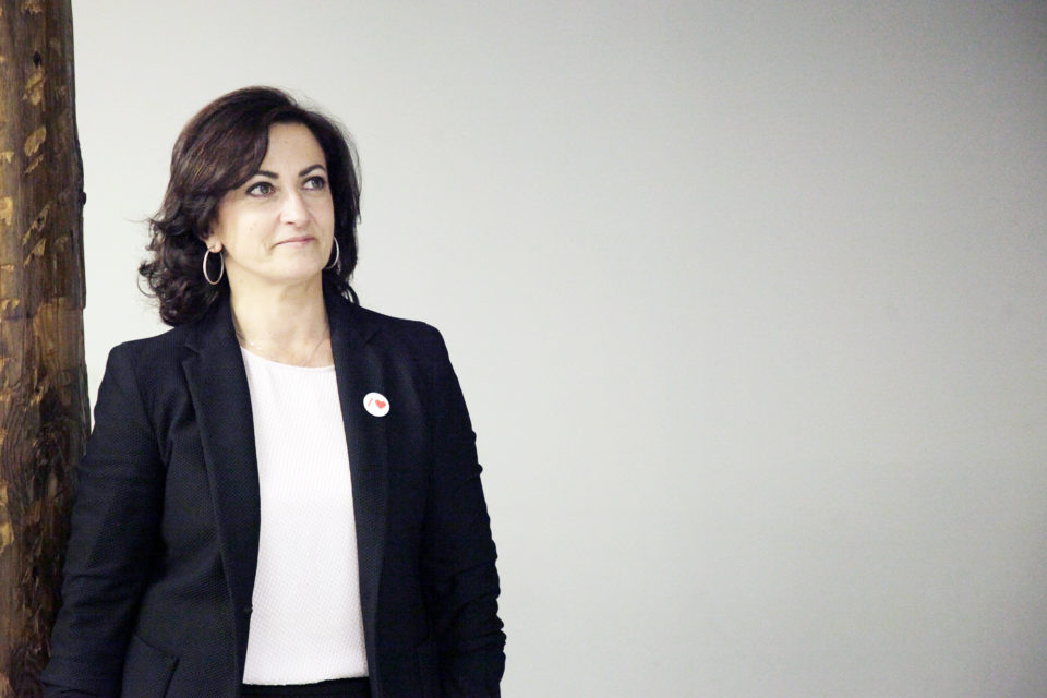 Concha Andreu, candidata del PSOE a la Presidencia del Gobierno de La Rioja. / Clara Larrea