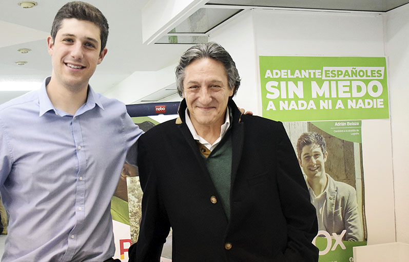Asín y Belaza, antes de conocerse los resultados finales. / Darío Uruñuela