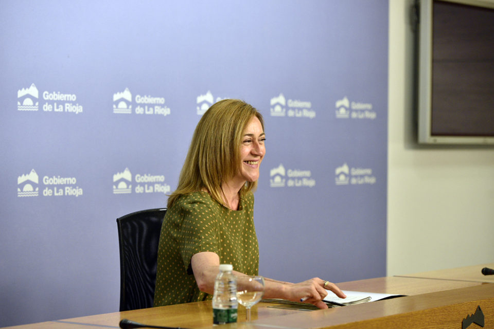 Begoña Martínez Arregui, en la rueda de prensa posterior al Consejo. / NR