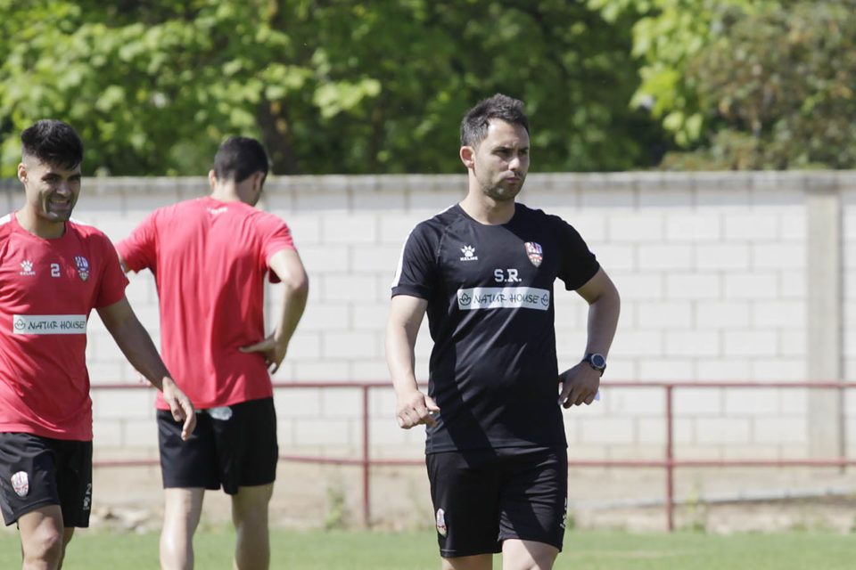 Sergio Rodríguez, el pasado 14 de junio, en el último entrenamiento del año, en vísperas de enfrentarse al Hércules. / Ingrid