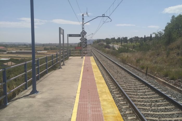 Fallece el hombre de 74 años arrollado por un tren en Agoncillo