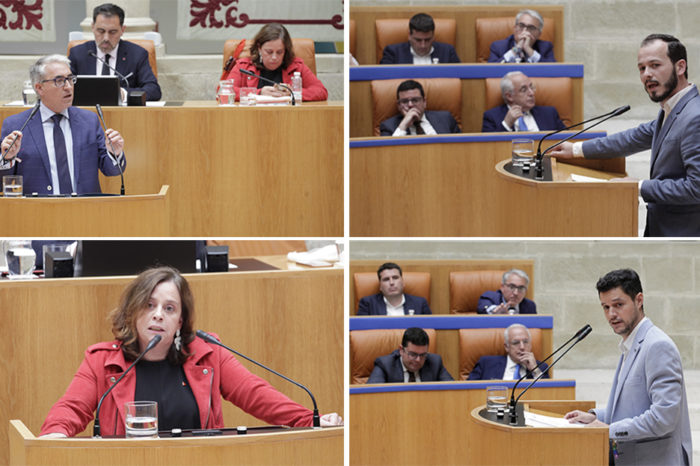 PP y Cs responsabilizan a Andreu, mientras que IU y PSOE acusan a Podemos de "traicionar" a los riojanos