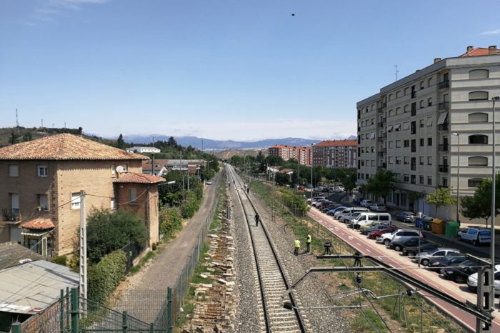 Fallece un octogenario tras ser arrollado por un tren en Logroño