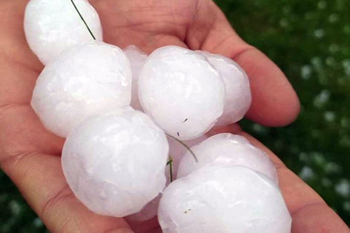 Las tormentas dejan granizo y problemas de tráfico en la región