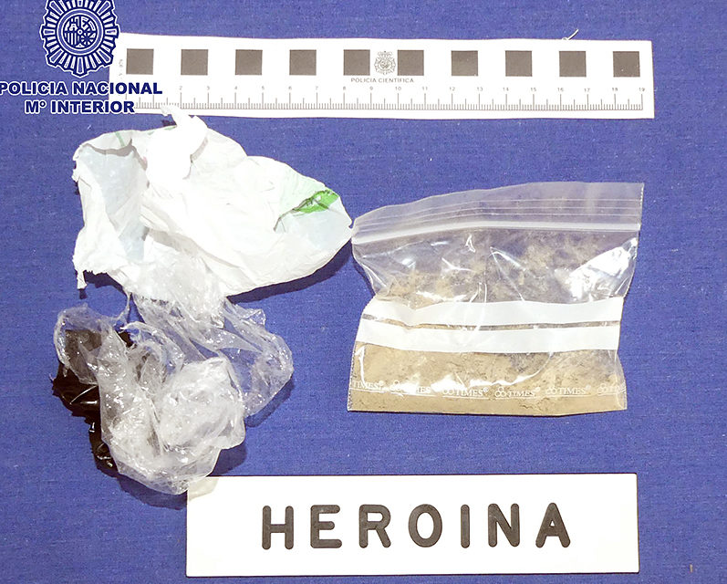 Haroína intervenida por los agentes. / Policía Nacional