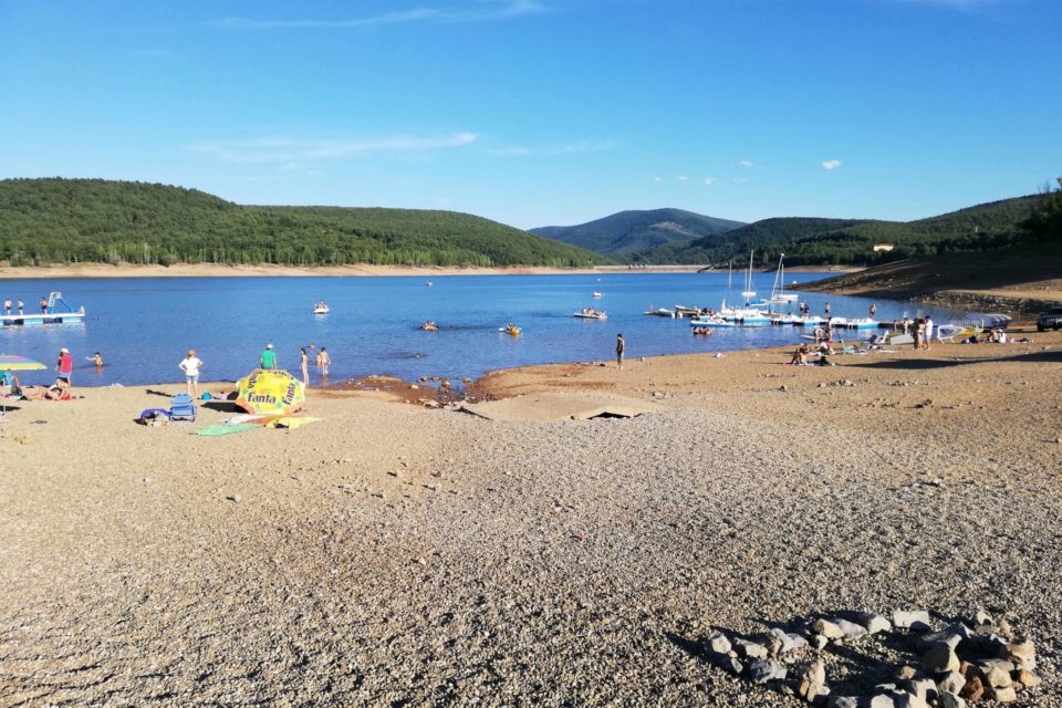 Imagen del pasado mes de agosto del embalse de González Lacasa. / NR