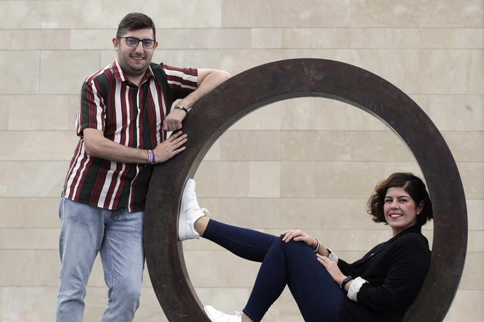 Los vendimiadores de San Mateo 2019, Cristian Ortega y Noelia Heras. / Ingrid