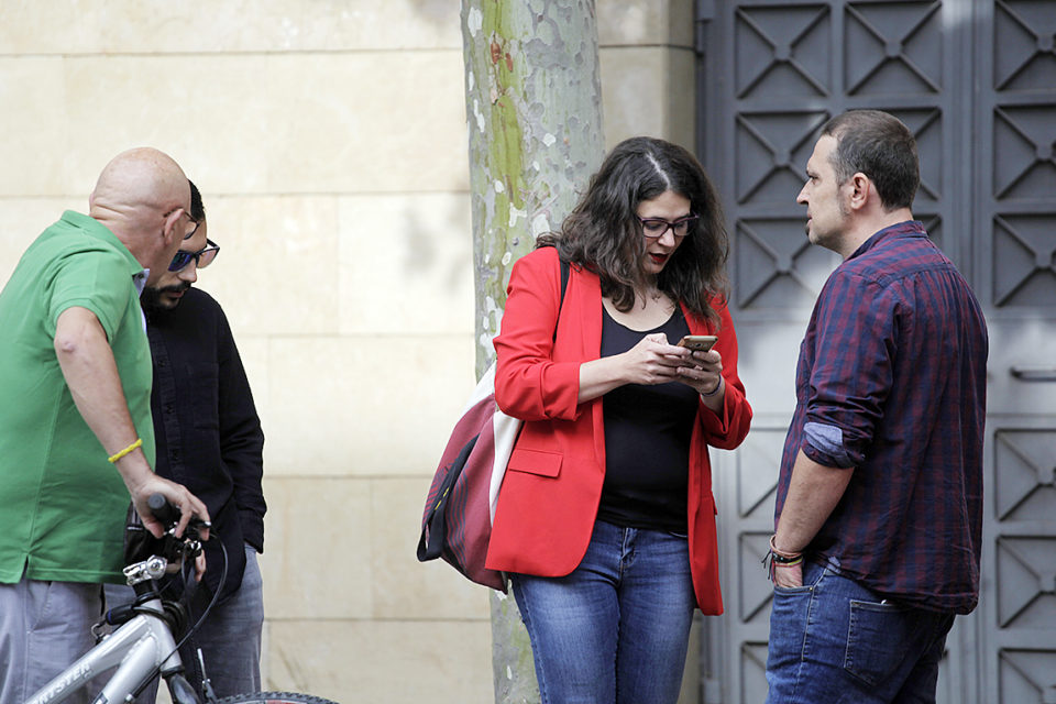 Raquel Romero, con Kiko Garrido (derecha), en una imagen de archivo. / Ingrid
