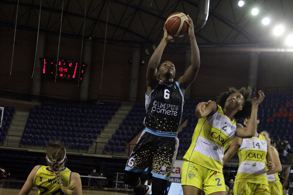 El conjunto riojano cosechó en el Palacio una derrota inapelable. / Clara Larrea