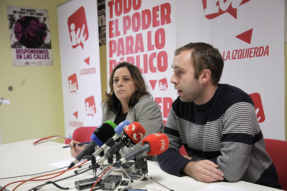 Henar Moreno y Diego Mendiola, durante la rueda de prensa. / Ingrid