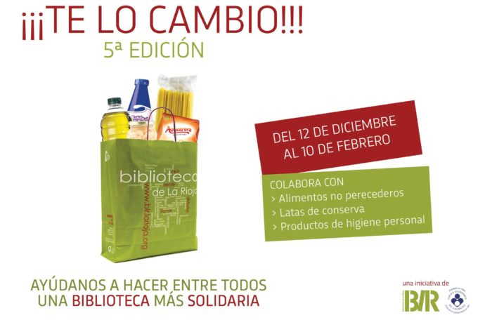 La Biblioteca de La Rioja quitará sanciones a cambio de alimentos