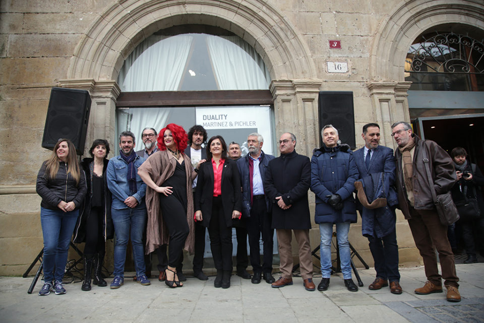 Inauguración de Actual 20, con la apertura de 'Duality', en la Casa de la Imagen, acto al que ha asistido la presidenta del Gobierno. / Clara Larrea