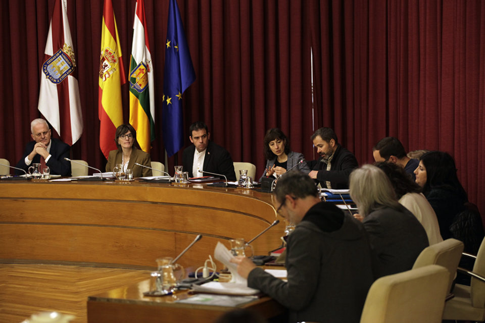 El concejal de Desarrollo Urbano Sostenible interviene en el pleno celebrado este jueves. / Ingrid