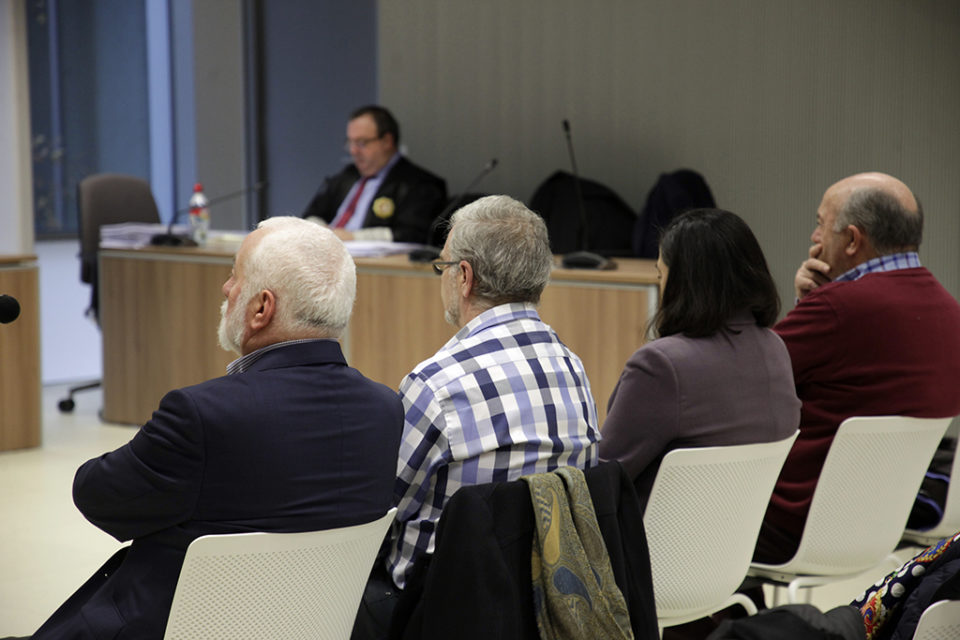 Los acusados, en la primera sesión del juicio. / Ingrid