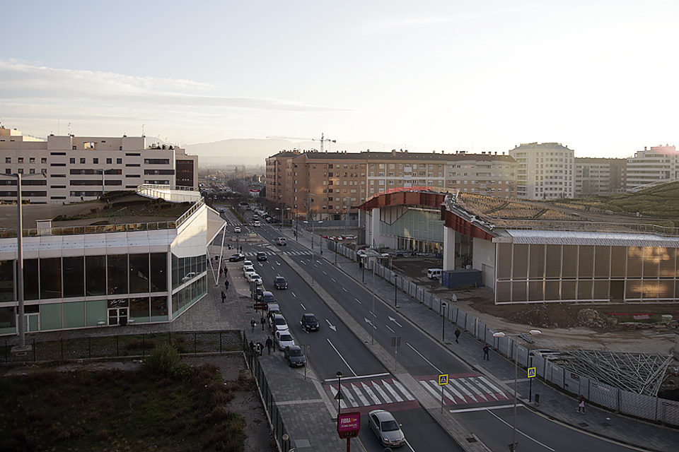 La cúpula unirá por las cubiertas las dos estaciones y, por tanto, la zonas verde, que llegará a los 60.000 metros. /Clara Larrea