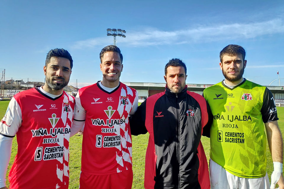 En la imagen, Chimbo, Diego Jiménez, Dani Suárez y Benji. / CD Varea