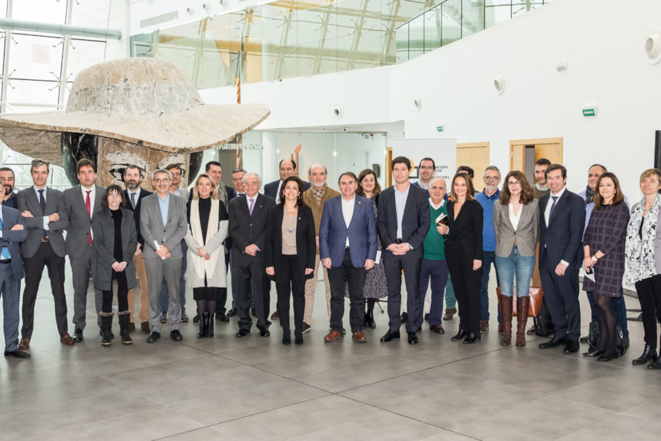 Los miembros del Patronato de la Fundación Riojana para la Innovación se reunieron este martes en las instalaciones del Museo Würth, en El Sequero. / Riojapress