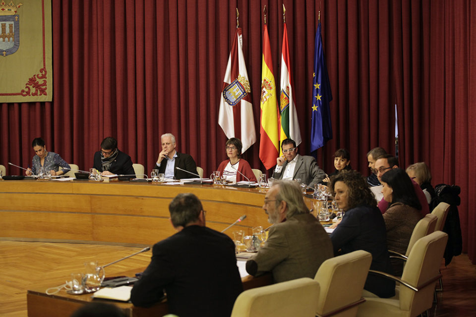 Pleno celebrado este jueves en el Ayuntamiento de Logroño. / Ingrid