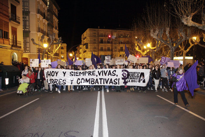 La Coordinadora 8M convocará una manifestación en Logroño el 8 de marzo