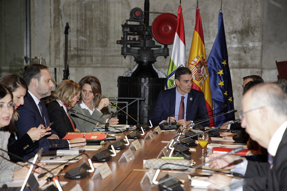 Pedro Sánchez preside la Comisión Delegada para el Reto Demográfico que se ha celebrado en La Grajera. / Ingrid