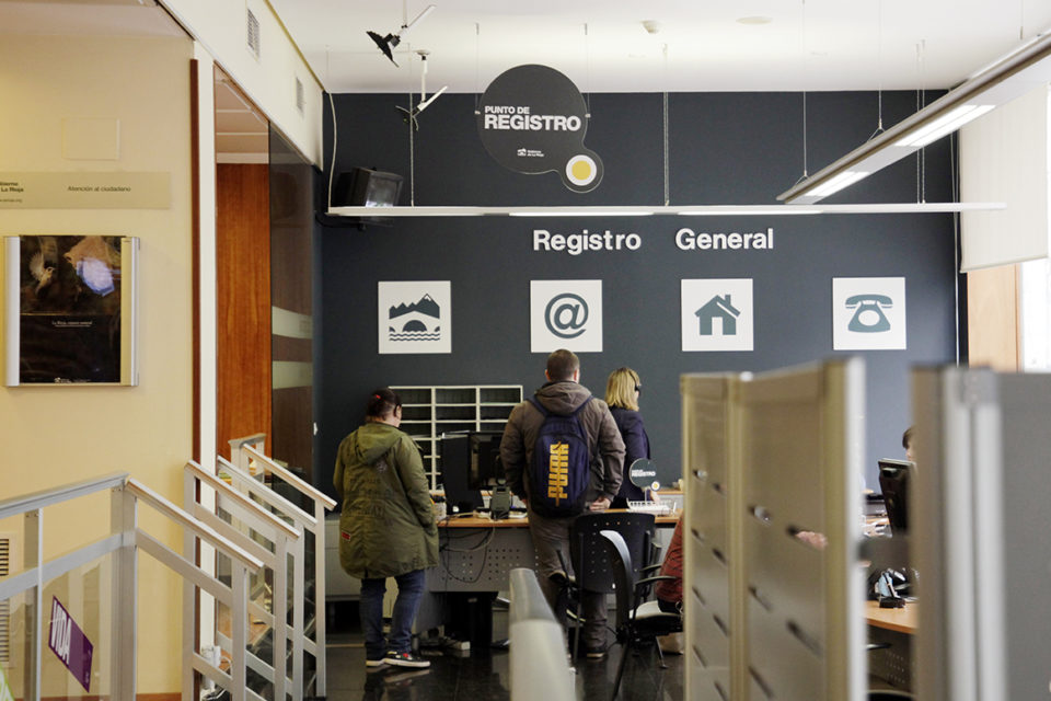 Oficiina del SAC de Logroño, que cierra sus pueras este viernes./ Ingrid