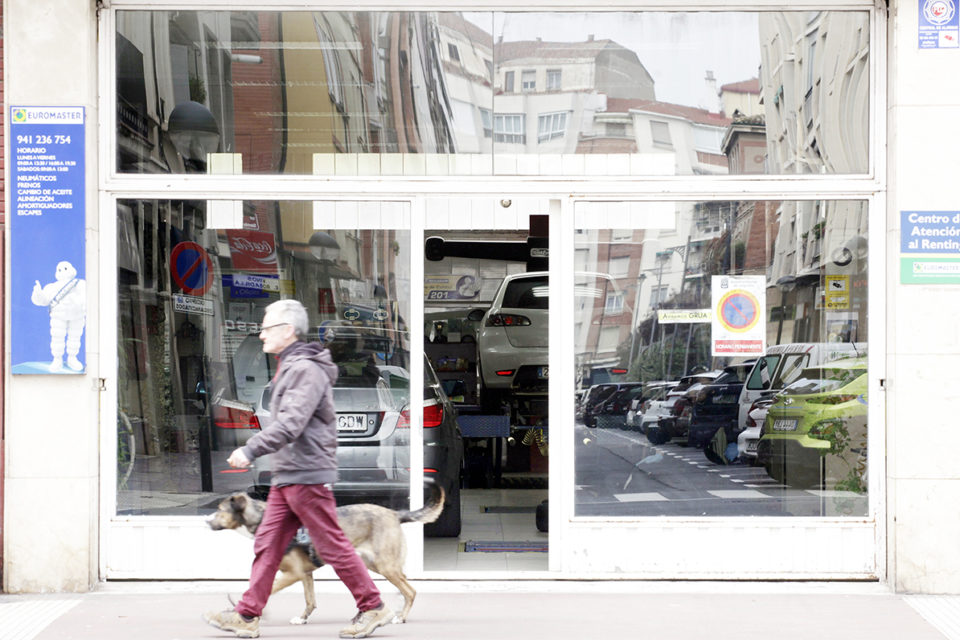 Un taller de reparaciones de Logroño. / Ingrid