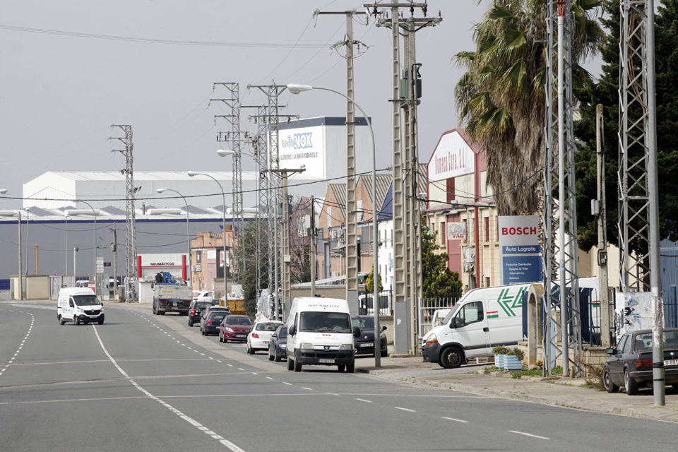 Imagen de naves industriales en el polígono de La Portalada. /INGRID
