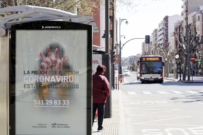 Los autobuses urbanos de Logroño vuelven a reducir el aforo desde el lunes