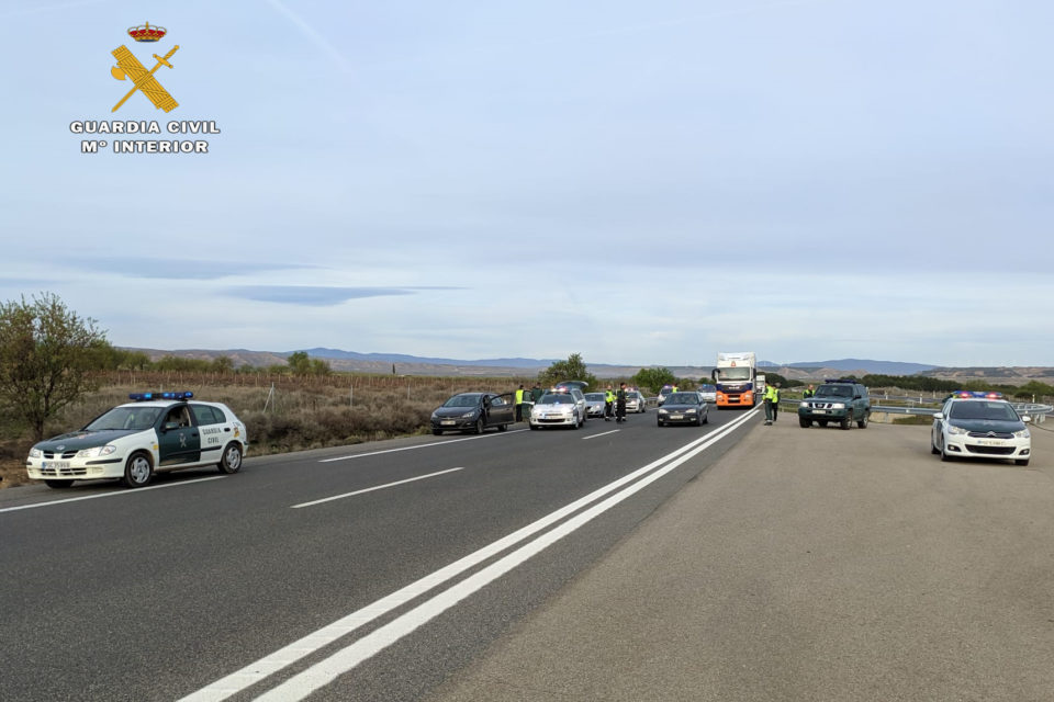 Lugar de la detención del individuo que huyó durante 111 kilómetros. / Guardia Civil