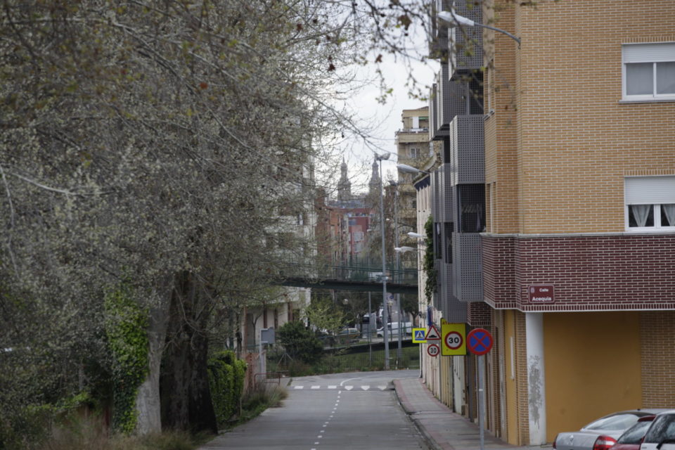 Logroño, visto desde la calle Fuenmayor. / INGRID